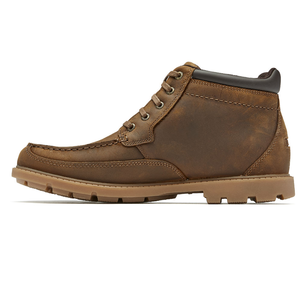 Botas Rockport Homem Marrom - Patten Waterproof Moc - 30469HMPU